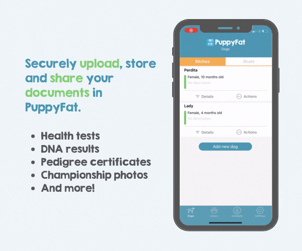 Securely upload, store and share your documents in PuppyFat